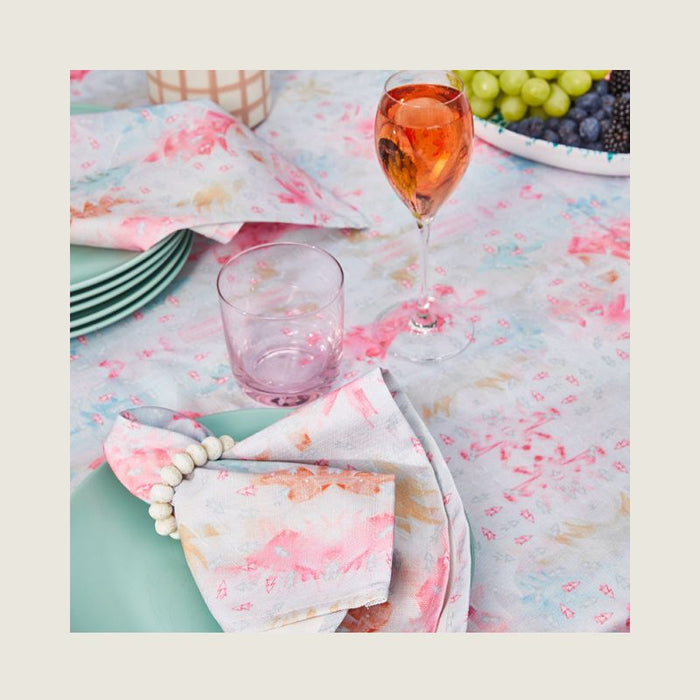 Tablecloth - Mini Circle Trees Neon Multi 350cm x 138cm