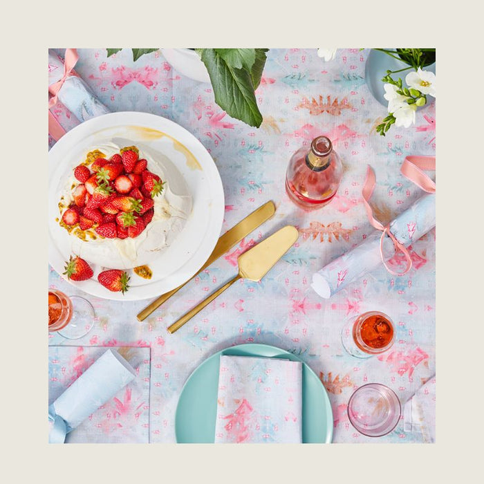 Tablecloth - Mini Circle Trees Neon Multi 350cm x 138cm