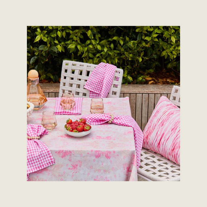 Tablecloth - Diagonal Trees Neon Pink 350cm x 138cm