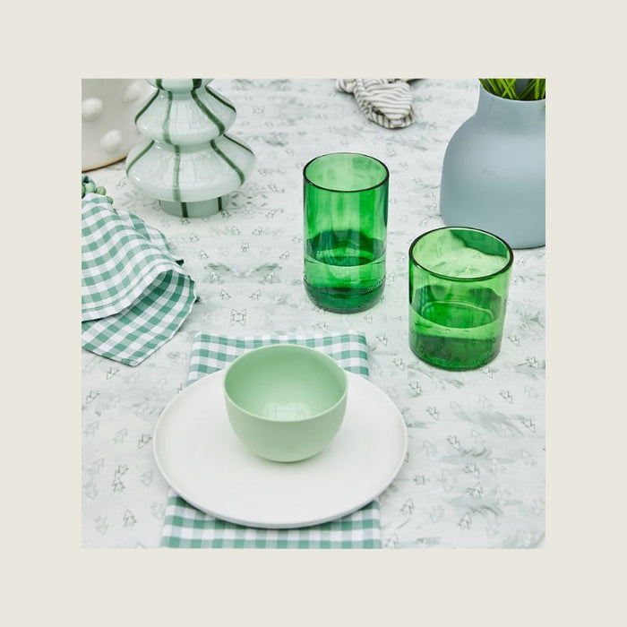 Tablecloth - Diagonal Trees Sage 350cm x 138cm