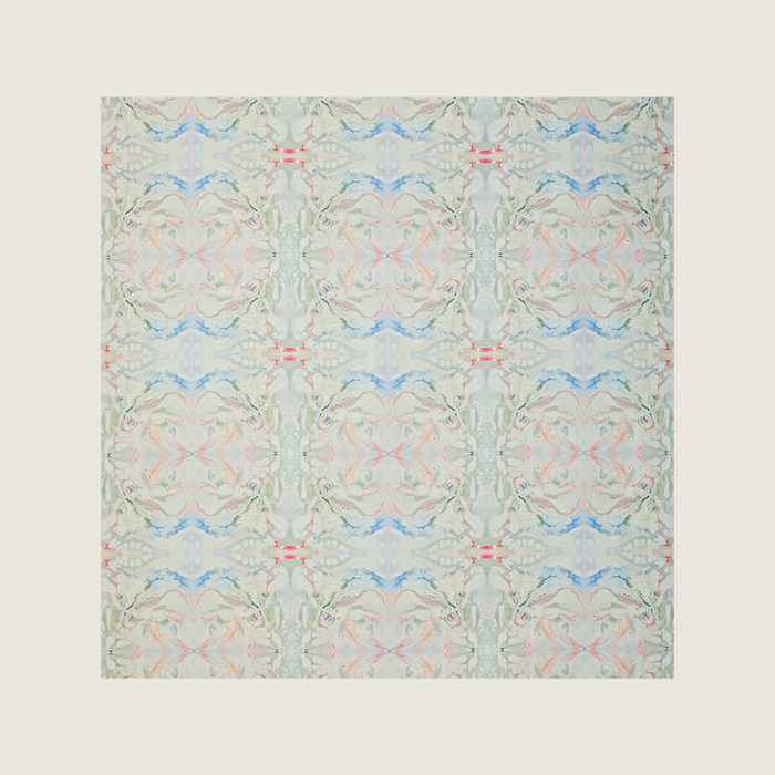 Fabric - RIPPLES BLUE/PINK