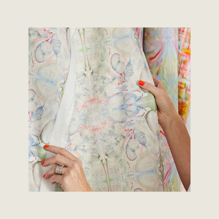 Fabric - SEAFOAM BUBBLES SAGE/PINK